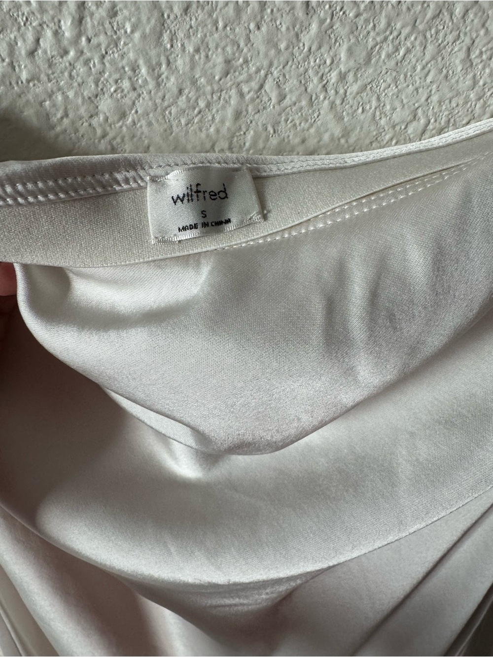 Aritzia Wilfred White Cowl-Neck Maxi Slip Dress - Picture 4 of 4